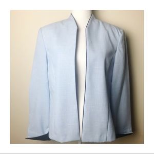 Perceptions Chambray Blazer with Navy Lining